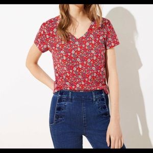 NWT • LOFT RED VINTAGE T-SHIRT